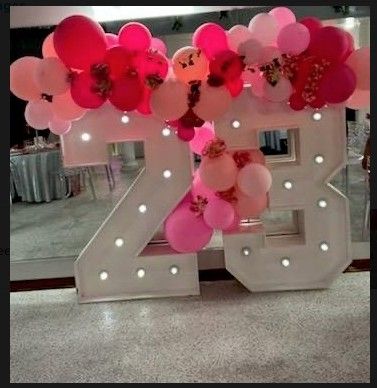 Shades of pink balloons Shades Of Pink Balloons, Marquee Numbers, Pink Balloons, Shades Of Pink, Balloon Garland, Baby Mobile, Balloons, Shades, Pink