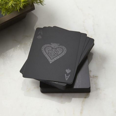 Black Playing Cards, Modern Chess Set, Mini Bowling, Unique Stocking Stuffers, Pose Fotografi, Group Gifts, Black Card, Get The Party Started, Navy Leather