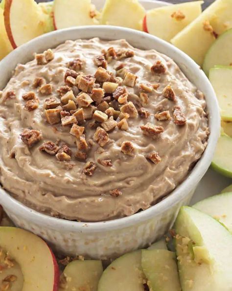 Toffee Apple Dip Recipe

Ingredients

- 1 cup brown sugar
- 1/2 cup unsalted butter
- 1/4 cup heavy cream
- 1 teaspoon vanilla extract
- 1/4 teaspoon salt
- 2 large apples, sliced for dipping

Full Cooking Instructions on... Toffee Apple Dip Recipe, Toffee Apple Dip, Apple Dip Recipe, Toffee Apples, Apple Dip, Toffee Apple, Cheese Balls, Recipe Ingredients, Party Foods