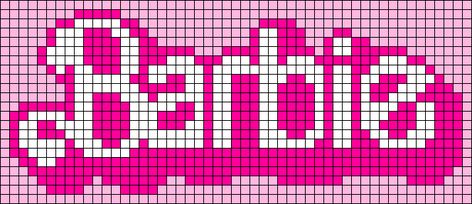 Barbie Crochet Grid, Barbie Grid Pattern, Barbie Alpha Pattern, Pixelated Art, Beaded Dolls, Crochet Graphgan, Pixel Grid, Crochet Grid, Crochet Graphs