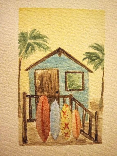 Surfer Watercolor, Surf Watercolor, Surfing Painting, Celeb Drawings, Surfer Shack, Music Art Painting, Ocean Watercolor, Watercolor Doodle, Surf Painting