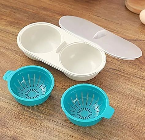 Amazon.co.uk : egg poacher microwave Microwave Egg Poacher, Silicone Egg Poacher, Eggs Basket, Breakfast Cooking, Microwave Eggs, Easy To Make Breakfast, Egg Poacher, Egg Bowl, Egg Cooker