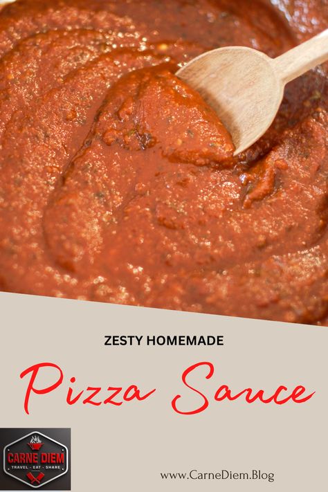 Pizza New York, Red Pizza Sauce, Pizza Sauces, Vegetarian Sauces, Anchovy Paste, Sauces Recipes, Zesty Sauce, Pizza Sauce Homemade, New York Style Pizza