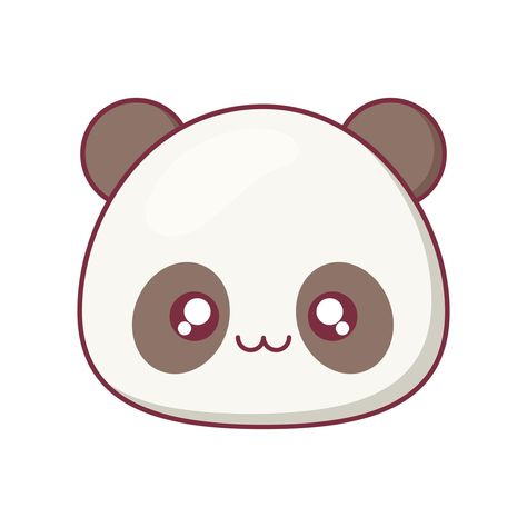 Diseño vectorial de dibujos animados de animales panda kawaii Panda Animal, Kawaii Panda, Animal Cartoon, Cartoon Design, Royalty, Royalty Free, Design, Pandas, Kawaii