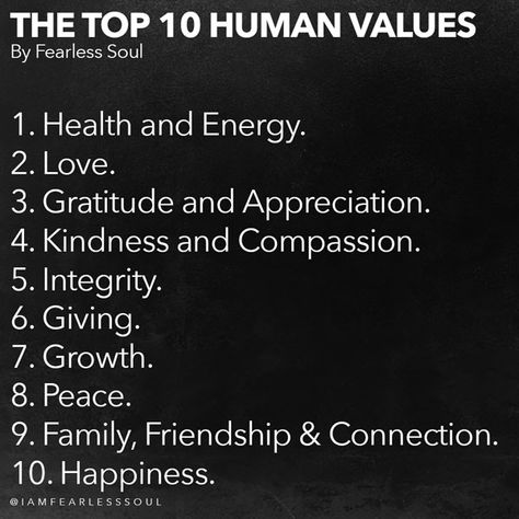 The 10 Most Important Human Values - Inspirational Speech What You Value Quotes, Moral And Values Quotes, Human Values Quotes, Live Your Values Quotes, Beliefs And Values Quotes, Morals And Values Quotes Relationships, Personal Values Quotes, Morals And Values Quotes, Jesse Garcia