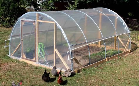 Hoop House Greenhouse, Passive Solar Greenhouse, House Greenhouse, Greenhouse Design, Solar Greenhouse, Hoop House, Diy Greenhouse Plans, Green House Design, Passive Solar Design