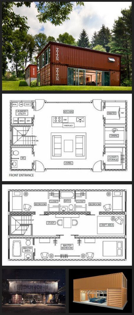 Shipping Container Ideas, Container Home Ideas, Container Living, Storage Container Homes, Shipping Container House Plans, Container Buildings, Building A Container Home, Casa Country, Container Architecture