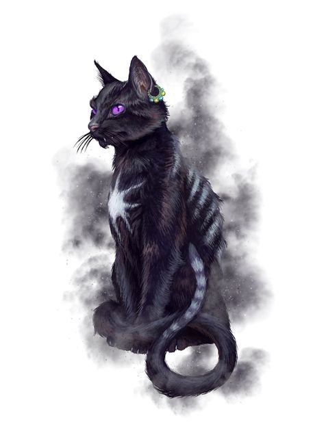 Cat Agathion Familiar - Pathfinder PFRPG DND D&D d20 fantasy Celtic Myth, Creature Fantasy, Legends And Myths, Celtic Mythology, Image Chat, Mythological Creatures, Mystical Creatures, Arte Fantasy, Magical Creatures