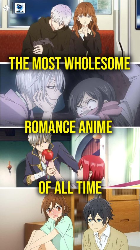 Tragic romances are great and all, but sometimes what you want is a cute, heartwarming story about two people falling in love. If you're looking for new wholesome romances to watch, we've got you covered. The best romantic comedy anime series know how to deliver both heart and humor, but there are also more slice-of-life, low-stakes anime series on this list, too. Love your adorable ro... #romanceanime #wholesomelove #romcomanime #sliceoflife #kaguyasama #horimiya #tsukigakirei #asignofaffection Wholesome Romance Anime, Romcom Anime To Watch, Love Stories Anime Comics, Anime Suggestions Romantic, Romance Animes To Watch, Comedy Anime To Watch, Romantic Animes To Watch, Romance Anime To Watch List, Anime Romance Movie