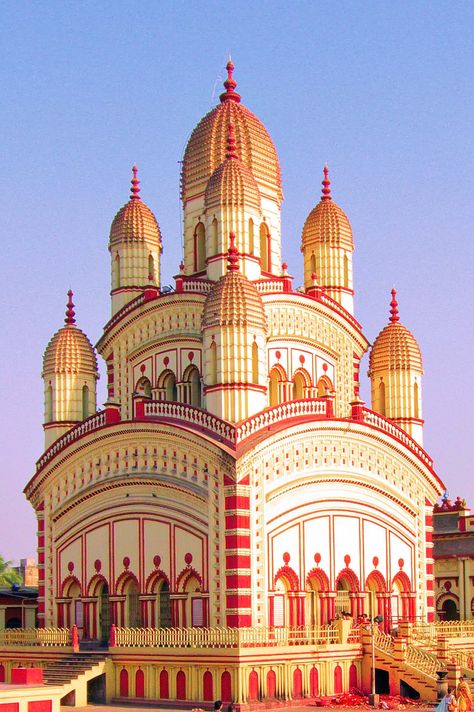 Dakshineswar Kali Temple Kali Temple Kolkata, Bhootnath Mandir Kolkata, Kali Ghat Kolkata, Kali Temple, Hindu Mandir, Good Morning Gif Images, Buddhist Architecture, Temple India, India Travel Places