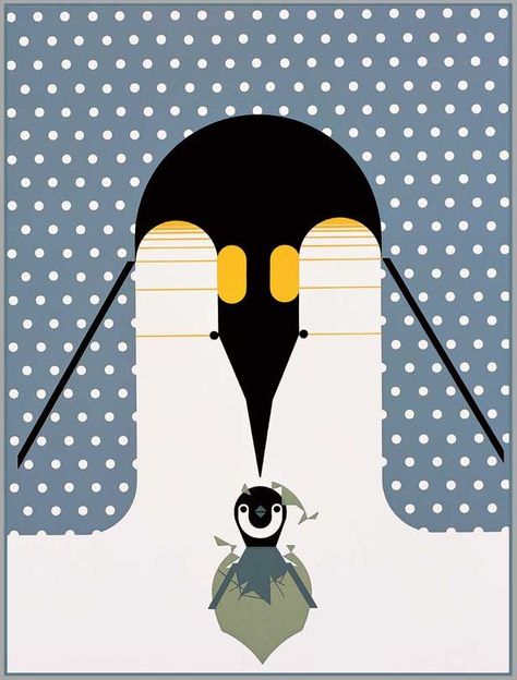 Charley Harper Animals, Charley Harper Illustration, Charley Harper Art, Charlie Harper, Penguin Parade, Charley Harper, First Art, Photo Images, Animal Illustration