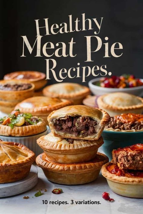 10 Healthy Meat Pie Recipes You'll Want to Make Again and Again How To Make Meat Pie, Meat Pies Recipes, Meat Pies, Hamburger Steak Recipes, Veggie Pies, Zucchini Pie, Meat Pie Recipe, How To Cook Lamb, Feta Chicken