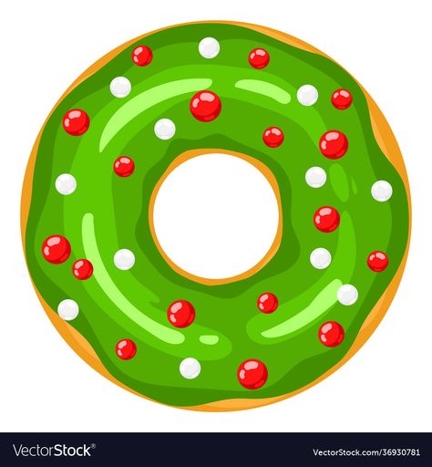 Christmas Candy Pictures, Donuts Pictures, Christmas Boarders, Donut Images, Donut Pictures, Donut Drawing, Donut Cartoon, Green Donut, Locker Signs