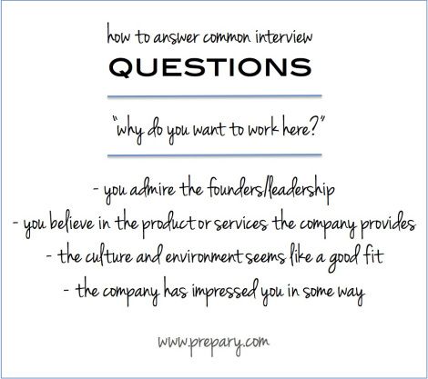 Common interview question: why do you want to work here. Job Interview Prep, Job Interview Answers, Interview Help, Job Interview Advice, Common Interview Questions, Interview Answers, Interview Advice, Job Info, Interview Prep