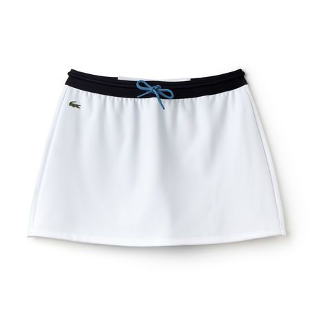 Women's Lacoste SPORT Tennis Jersey Skirt Lacoste Tennis Skirt, Lacoste Tennis Outfit, Lacoste Outfit Women, Lacoste Sportswear, Lacoste Outfit, Activewear Details, Skirts Tennis, Lacoste Tennis, White Activewear