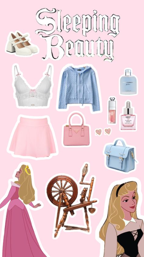 Sleeping Beauty Inspired Outfit 🌸🦋 #sleepingbeauty #sleepingbeautyaesthetic #princessaurora #aurora #outfitinspo #disney #disneyaesthetic #disneyprincess #princess #princesses Sleeping Beauty Outfit Ideas, Disney Princess Inspired Outfits, Disney Character Outfits, Disney Bound Outfits Casual, Princess Inspired Outfits, Disney Princess Costumes, Disney Princess Outfits, Disney Themed Outfits, Cute Disney Outfits