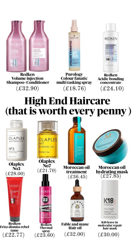 High end haircare faves #haircare #highend #expensive #hair Expensive Hair, Healthy Hair Routine, Beauty Routine Tips, Shower Skin Care, Hair Essentials, Body Care Routine, Hair Growth Tips, Curly Hair Care, Hair Care Products