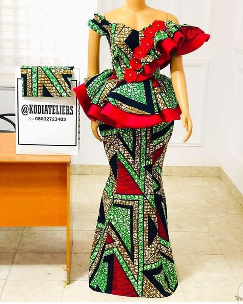 Latest Ankara Skirt and Blouse 2021 - Ladeey Six Pieces Skirt, Latest Ankara Skirt And Blouse, African Ladies, Stylish Naija, African Party Dresses, Ankara Clothing, African Lace Styles, Ankara Skirt And Blouse, African Fabric Dress