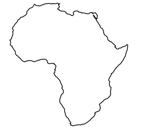 Africa outline map Africa Map Tattoo, World Map Coloring Page, Africa Silhouette, Africa Outline, Africa Drawing, Africa Tattoos, Africa Continent, Map Tattoos, African Map