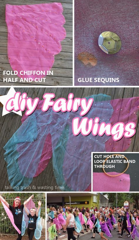 Cheap & Easy FAIRY WINGS Tutorial NO SEW | EASY DIY | Now thats Peachy Easy Fairy Wings, Fairy Wings Tutorial, Wings Tutorial, Diy Fairy Wings, Fairy Costume Diy, 4de Verjaardag, Sequins Diy, Group Party, Fairy Festival