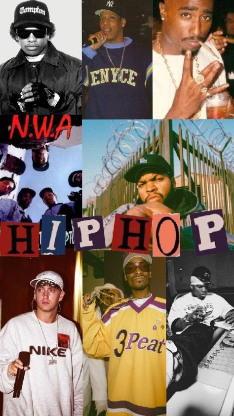 2000s Rap Aesthetic Wallpaper, Old School Rappers Wallpaper, 2000s Rappers Aesthetic, Usher Wallpaper Aesthetic, 90s Hiphop Aesthetic Wallpaper, Early 2000 Party, Hip Hop Collage, Old School Rappers, Old School Wallpaper