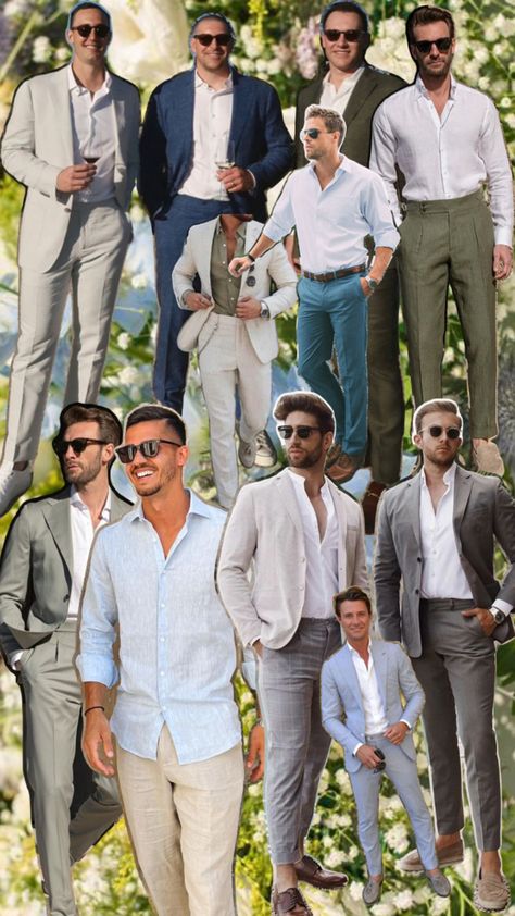 Summer Wedding Men, Men Wedding Attire Guest, Summer Cocktail Attire, Semi Formal Wedding Attire, Beach Wedding Guest Attire, Wedding Guest Men, Formal Wedding Guest Attire, Beach Wedding Men, Cocktail Wedding Attire