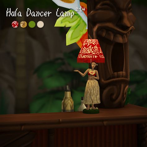 Sims 4 Build Buy Cc, Girls Lamp, Build Buy Cc, Feather Lamp, Hula Dance, Sims 4 Cc Skin, Hula Dancers, Sims 4 Furniture, Sims 4 Ideas