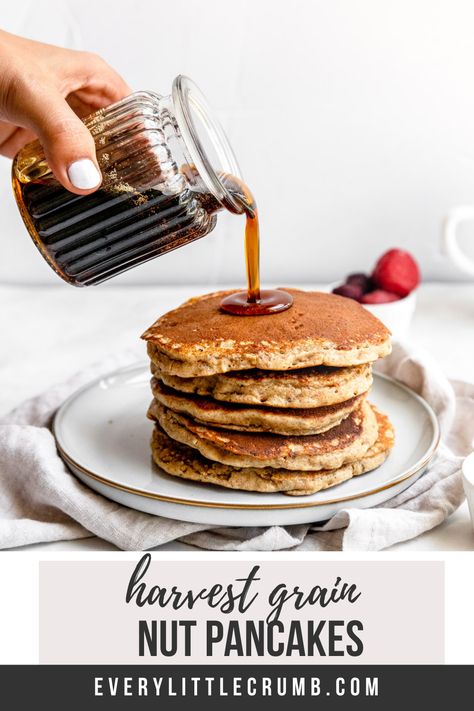 Harvest Grain And Nut Pancakes, Sour Milk Pancakes, Ihop Pancakes, Whole Grain Pancakes, Healthy Pancake, Healthy Pancake Recipes, Pancake Recipe Easy, Pancakes Easy, Pancakes Healthy