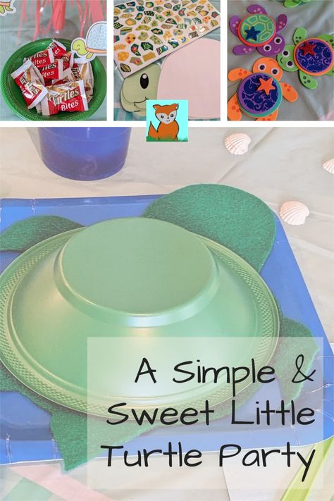 Under The Sea Turtle Birthday Party, Turtle Theme Party Food Ideas, Turtle Themed Birthday Party Decorations, Turtle Bday Party, Tortoise Birthday Party, Two Year Old Turtle Birthday, Sea Turtle Birthday Party Decorations, Sea Turtle Themed Birthday Party, Sea Turtle Party Ideas