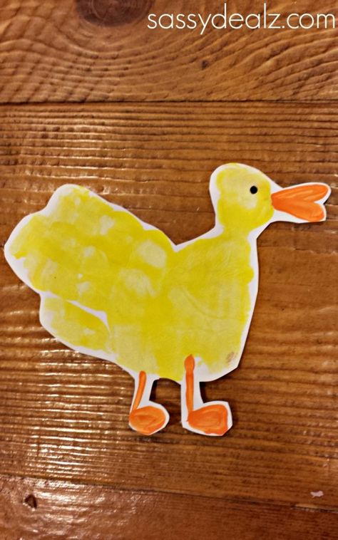 Melted Bead Crafts, Duck Crafts, Footprint Crafts, Duck Art, Handprint Craft, Footprint Art, Handprint Crafts, Handprint Art, Toddler Art