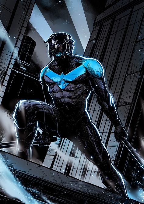 ArtStation - Nightwing, Jason Z Nightwing Art, Nightwing Wallpaper, Dc Batgirl, Robin Dc, Dc Comics Heroes, Univers Dc, Batman Artwork, Arte Dc Comics, Batman Comic Art