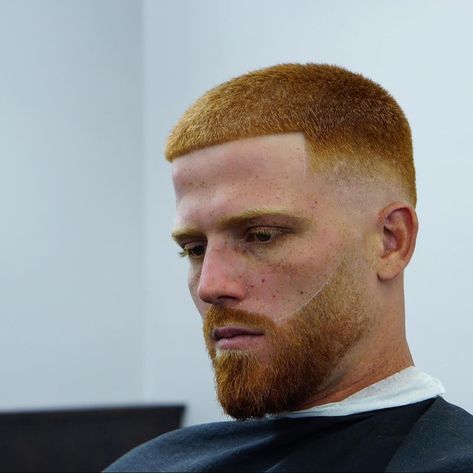 Long Buzz Cut, Buzz Cut For Men, Ginger Hair Men, Buzz Haircut, High Skin Fade, Red Hair Men, Buzz Cut Hairstyles, Redhead Men, Ginger Beard