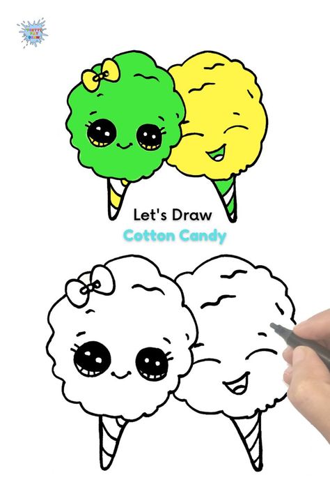 Fun Fun & Fun..! Welcome to "Pretty Pat Draw" In this video, you can learn how to draw cute and easy Cartoon Cotton Candy. #prettypatdraw #howtodraw #cottoncandy How To Draw Cute, Easy Cartoon, Fun Fun Fun, Draw Cartoon, Draw Cute, Simple Cartoon, Fun Fun, Easy Drawing, Learn How To Draw