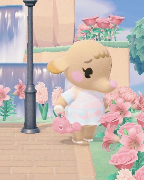 Kawaii Island, Motif Acnl, Pink Island, Ac New Leaf, Animal Crossing Funny, Animal Crossing Fan Art, Animal Crossing Memes, Animal Crossing Wild World, Animal Crossing Characters