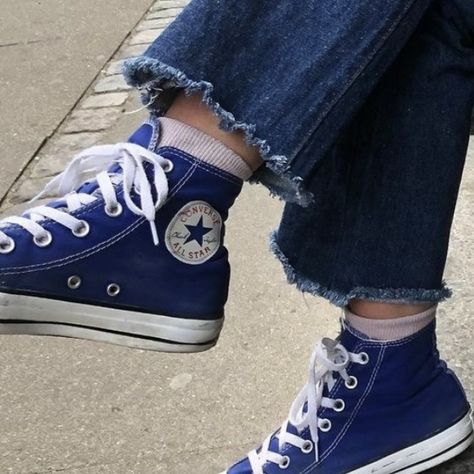 Nothing Is As It Seems, Converse Aesthetic, Tate Langdon, Alternate Reality, Dr Shoes, Blue Converse, Shoe Inspo, Swag Shoes, Converse Sneakers