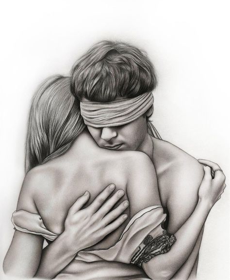 Pencil Art Love, Blind Drawing, Animation Drawing Sketches, Romantic Drawing, Pencil Portrait Drawing, Soulmate Sketch, A Soulmate, Love Is Blind, Couple Sketch