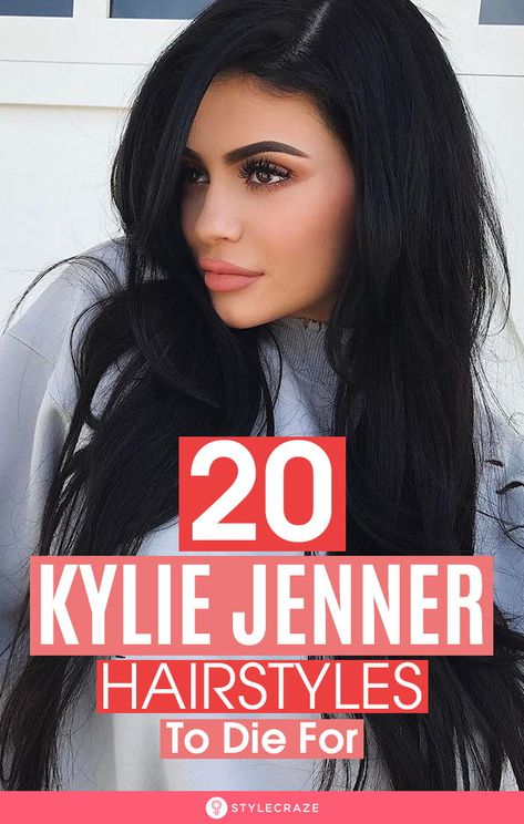 20 Kylie Jenner Hairstyles To Die For: it’s no wonder that women all over the world spend hours on the internet looking for ways to emulate her style. Well, here’s our little contribution to this cause! We’ve compiled our top 20 picks of Kylie’s hair looks and how to achieve them! #KylieJenner #Hair #Hairstyles #Celebrities #HairstyleIdeas Kylie Jenner Bangs Hair, Kylie Hair Color, Kylie Jenner Layered Hair, Kendall Jenner Black Hair, Kylie Jenner Hair 2024, Hairstyles Kylie Jenner, Kylie Hairstyles, Kylie Jenner Long Hair, Kylie Jenner Hairstyles