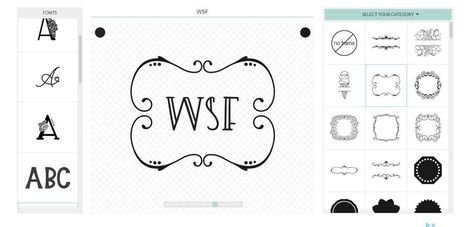 6 Free Monogram Makers and Generators Free Monogram Maker, Monogram Generator, Logo Maker Free, Free Monogram Fonts, Monogram Maker, Cricut Decals, Frame Download, Free Monogram, Free Wedding Printables