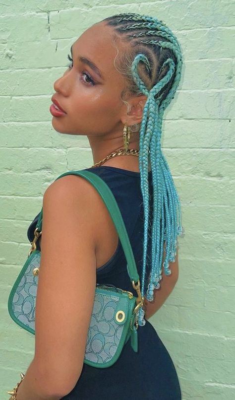 Colorful Cornrows, Hair Blog, Cute Box Braids Hairstyles, African Hairstyles, Baddie Hairstyles, Afro Hairstyles, Aesthetic Hair, Black Women Hairstyles, Black Girls Hairstyles