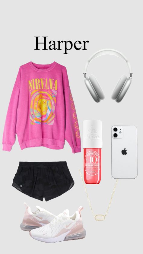 Harper Preppy, Preppy Names, Nirvana Sweatshirt, Shuffles Preppy, Fit Inspo, Preppy Outfits, Fitness Inspo, Connect With People, Your Aesthetic