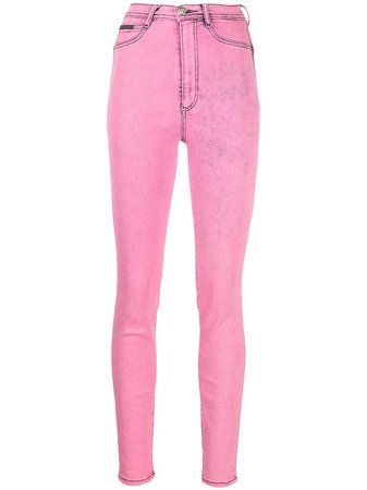 high Philipp Plein high waisted jeggings | ShopLook Neon Outfits, Cami Romper, Philipp Plein, Online Clothing Stores, Curator Style, Colored Jeans, Jeggings, Trendy Outfits, Womens Bottoms