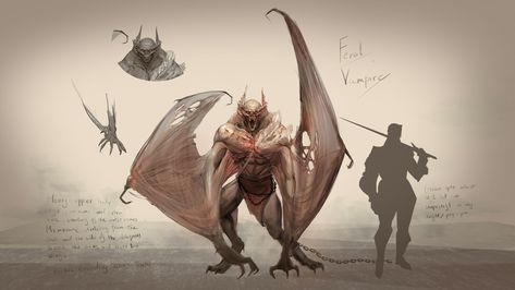 Vampire concepts, Sanjana Bhave on ArtStation at https://www.artstation.com/artwork/Z52lwZ Feral Vampire, Vampire Design, Monster Vampire, Monster Hands, Post Apocalyptic Art, World Mythology, Vampire Art, Art Trade, Monster Concept Art