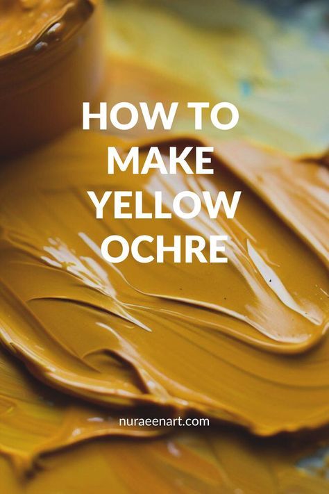 How To Make Yellow Paint, What Colors Make Yellow, Sunny Artwork, Color Theory Painting, How To Make Yellow, Color Mixing Chart Acrylic, Ochre Color, Mixing Paint Colors, Color Mixing Guide