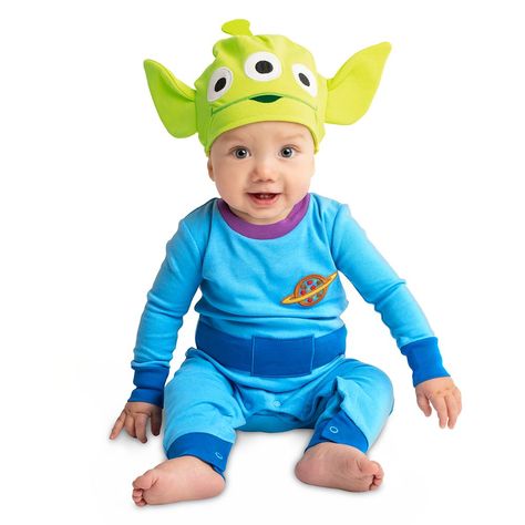 Toy Story Alien Stretchie Sleeper and Hat for Baby  shopDisney #AD, #Alien, #Sponsored, #Stretchie, #Toy, #Story Aliens Costume, Buzz And Jessie, Disfraz Toy Story, Toy Story Alien Costume, Disney Baby Costumes, Toy Story Aliens, Toy Story Halloween, Toy Story Baby, Sheriff Woody