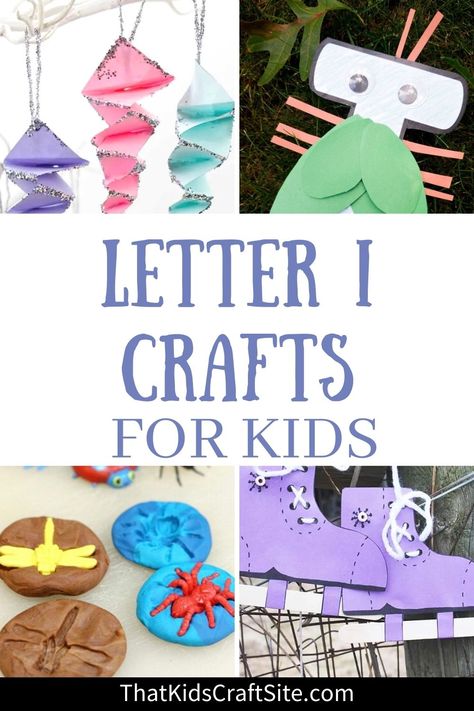 Letter I Crafts - That Kids' Craft Site Letter I Halloween Crafts, I Letter Craft, Preschool Letter I Activities, Letter I Crafts For Kindergarten, Letter I Preschool Crafts, Letter I Crafts For Toddlers, I Crafts For Preschoolers, I Is For, Letter I Craft For Preschoolers