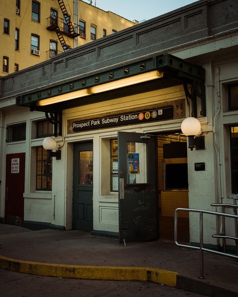 Prospect Park Subway Station, in Prospect Lefferts Gardens, Brooklyn, New York Prospect Park Brooklyn, Autumn In New York, Subway Station, Prospect Park, Forest Hills, Fire Doors, Posters Framed, Brooklyn New York, Future Life