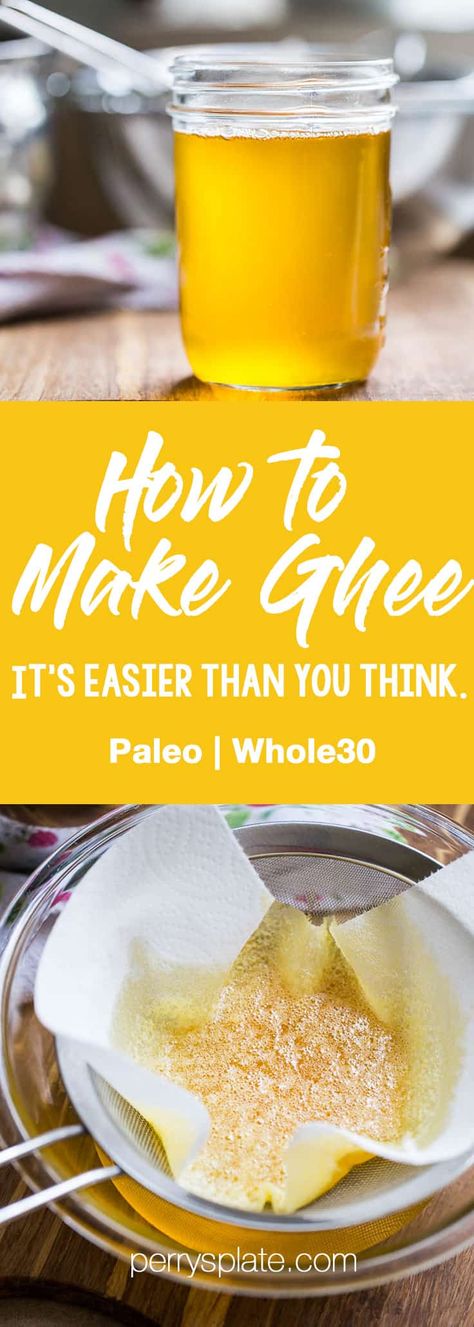 Easy Whole30 Recipes, Paleo Condiments, Ghee Recipe, Roast Garlic, Making Ghee, Ghee Butter, Keto Eating, Plats Healthy, Keto Diets