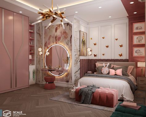 Teenager Bedroom Design, Luxury Kids Bedroom, Bedroom Interior Design Luxury, Bedroom Decor For Teen Girls, Girl Bedroom Designs, Bedroom Decor Design, Teen Bedroom Decor, Luxury Rooms, Bedroom Furniture Design