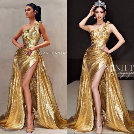 Gold Godess Dresses, Gold Gowns Elegant Classy Ball, Beyoncé Gold Dress, Runway Fashion Gowns, Golden Prom Dress Goddesses, Gold Masquerade Dress, Beyonce Gold Dress, Gold Gowns Elegant, Gold Gowns Elegant Classy