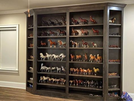 Breyer Horse Collection, Breyer Horse Display, Horse Storage, Horse Room, Horse Collection, Breyer Horse, Southern Life, Horse Boarding, Tack Room